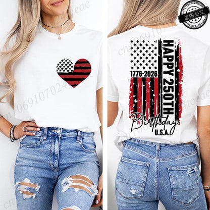 Women’s USA 250th Anniversary Tee – Commemorating 250 Years of Liberty