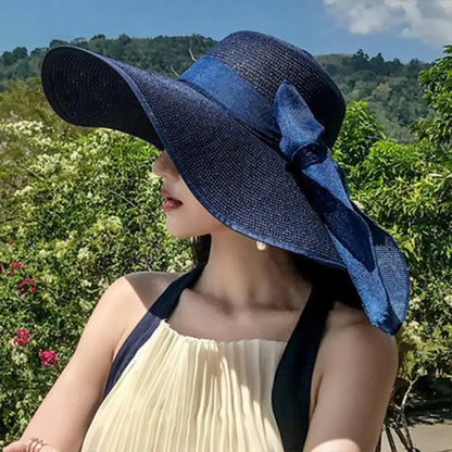 Foldable Wide Brim Straw Sun Hat - Your Essential Summer Companion