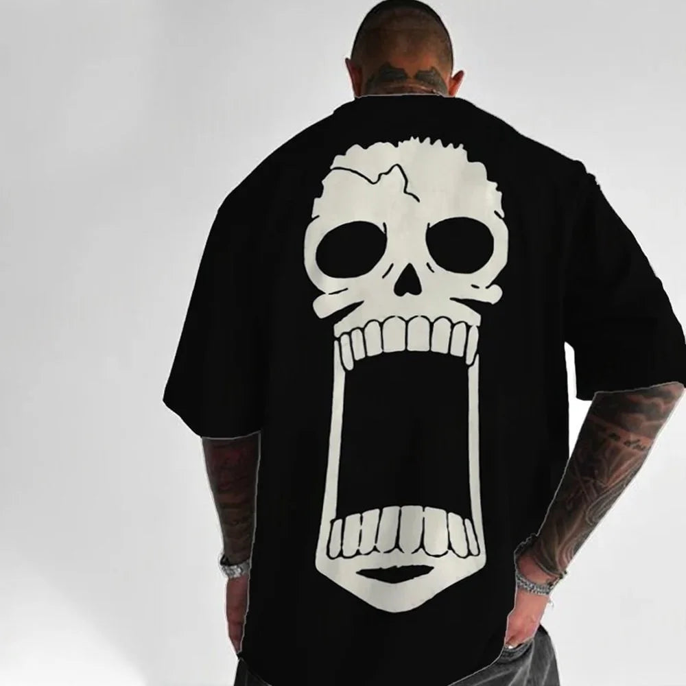 Screaming Skull Oversized T-Shirt | Streetwear Graphic Tee