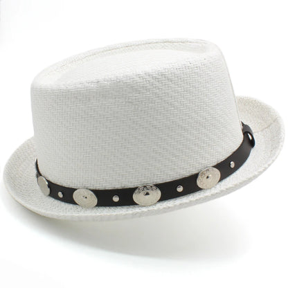 Classic Pork Pie Straw Hat – Timeless Style Meets Summer Comfort