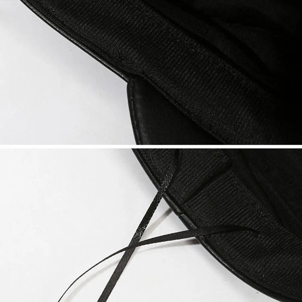 British Style PU Leather Beret – Timeless Retro Elegance
