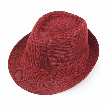 Classic Linen Fedora Jazz Hat – Elevate Your Summer Style