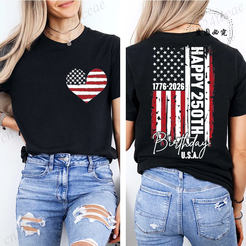 Women’s USA 250th Anniversary Tee – Commemorating 250 Years of Liberty