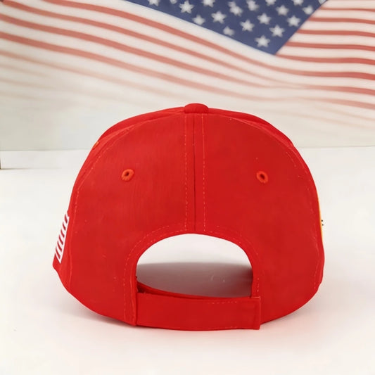 Red & White "47" Embroidered Baseball Cap – A Distinctive Statement