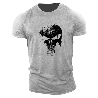Men’s 3D Skull Print T-Shirt – Bold Graphics, Relaxed Comfort