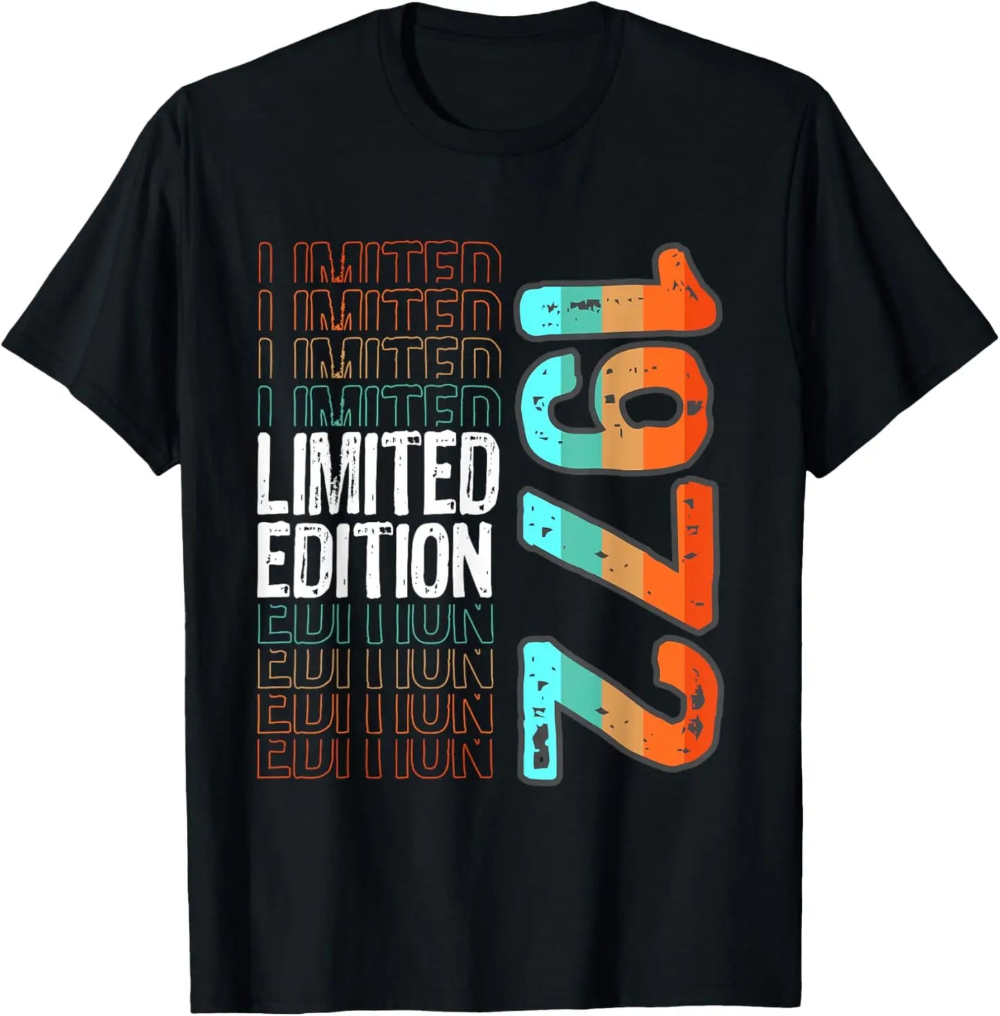 1972 Limited Edition 53th Birthday Born 1972 Unisex Neck Short Sleeve T-Shirt Casual Personalized Clothing Camisas Streetwear