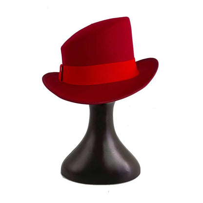 Large High-Top Fedora Hat – Gentleman's Bowler Hat British Style Magic Hat for Men Women 20 Colors