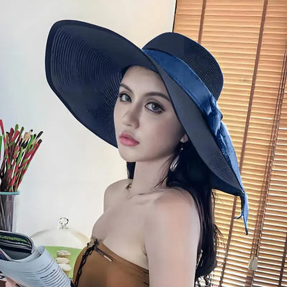 Foldable Wide Brim Straw Sun Hat - Your Essential Summer Companion