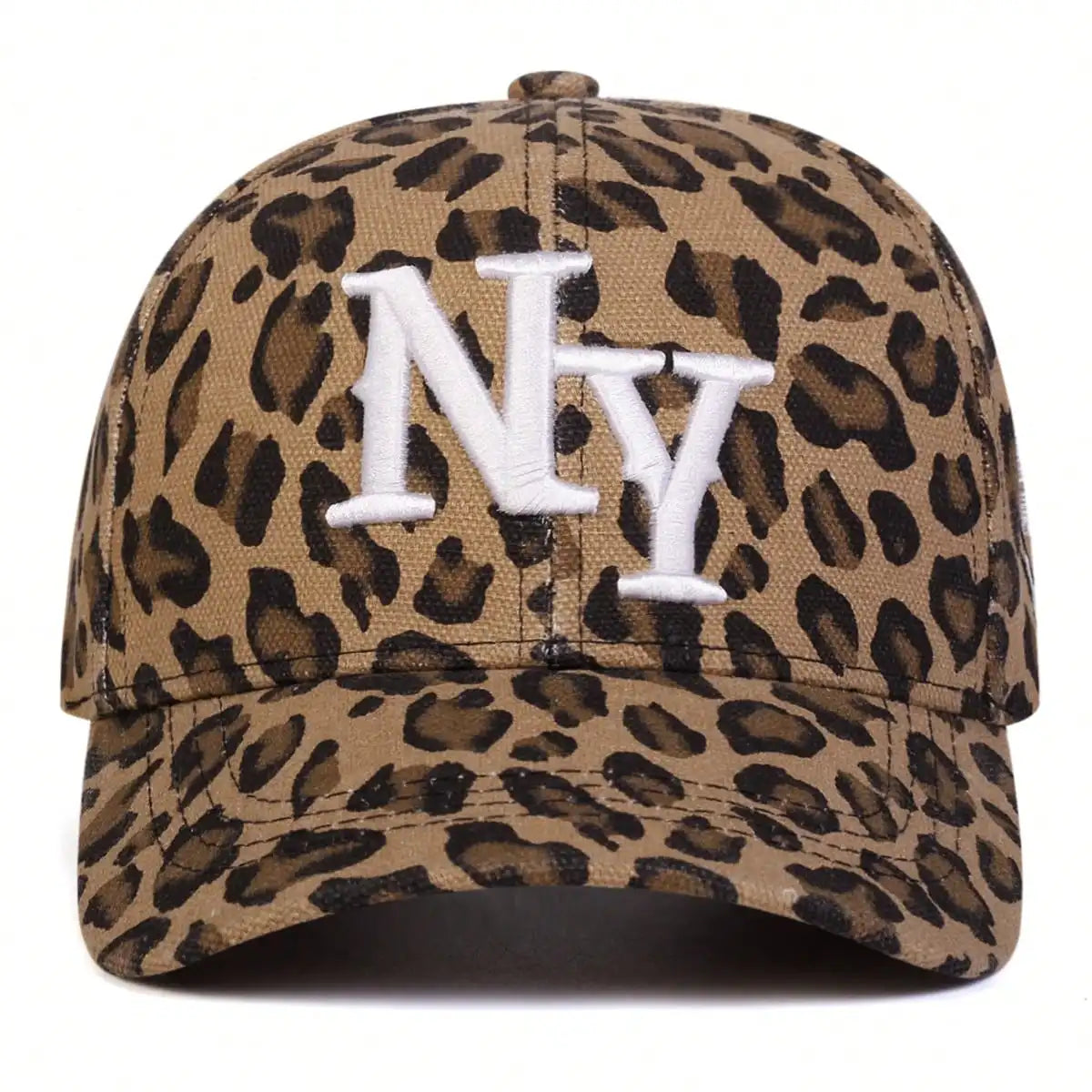 Women’s Leopard Print NY Baseball Cap – Trendy Urban Style