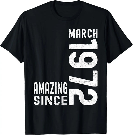1972 Limited Edition 53th Birthday Born 1972 Unisex Neck Short Sleeve T-Shirt Casual Personalized Clothing Camisas Streetwear