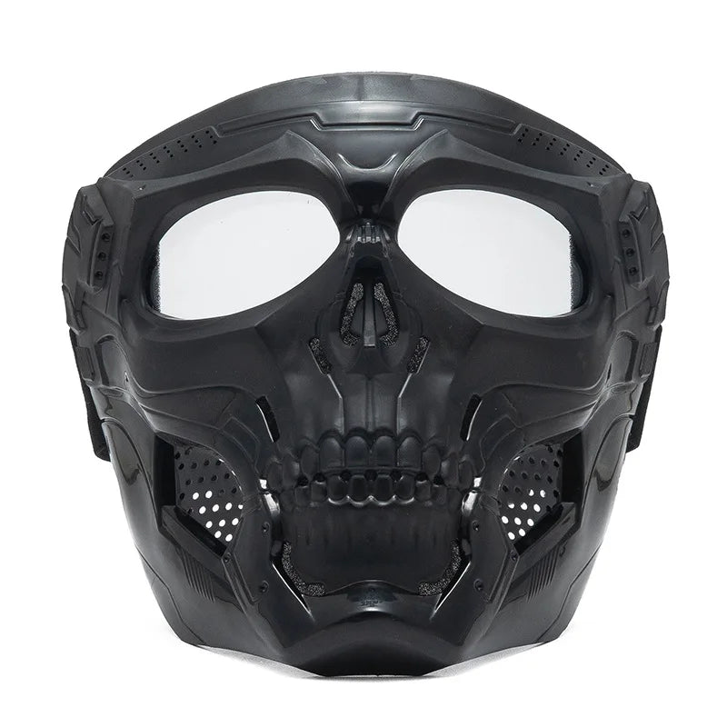 Tactical Skull Skeleton Mask – Full Face Protection with Integrated Goggles