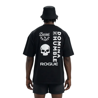 Barbell Summer Men Fashion Cotton T-Shirt Skull Print Tops Tees Male Casual O-Neck Clothing Women Short Sleeve Shirt Streetwear