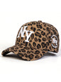 Women’s Leopard Print NY Baseball Cap – Trendy Urban Style