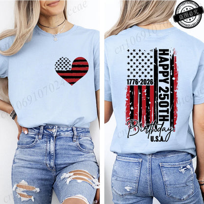 Women’s USA 250th Anniversary Tee – Commemorating 250 Years of Liberty