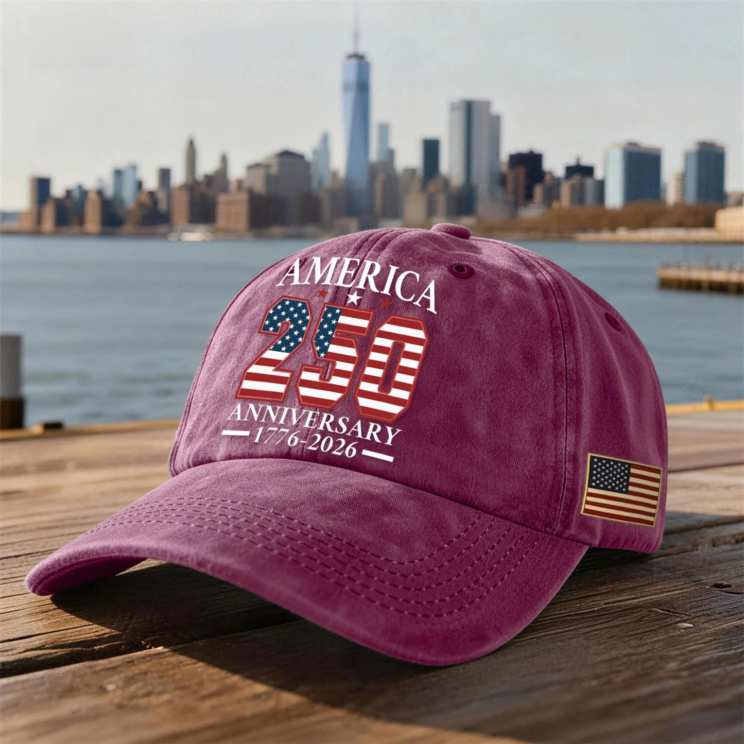 America 250th Anniversary Vintage Baseball Cap – Commemorate History