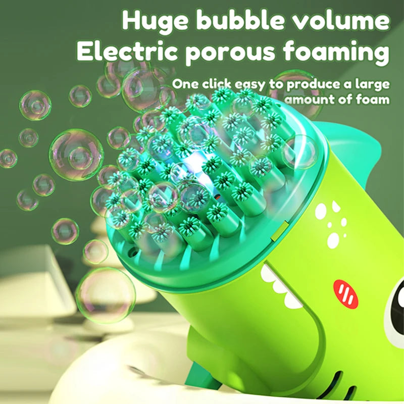 35-Hole Dinosaur Bubble Blower – Endless Bubbles, Endless Fun