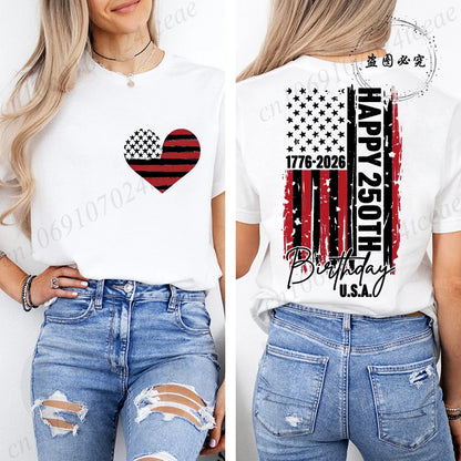 Women’s USA 250th Anniversary Tee – Commemorating 250 Years of Liberty