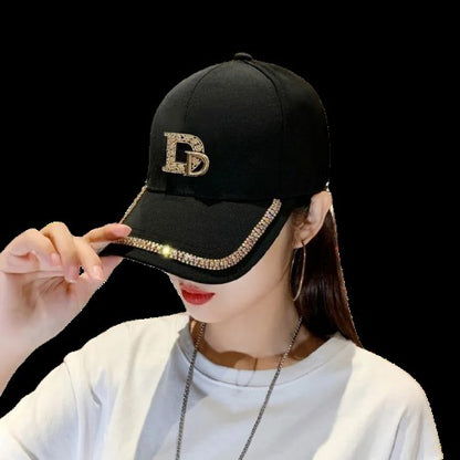 CNTANG Diamond D Letter Baseball Cap – Sparkle & Shade