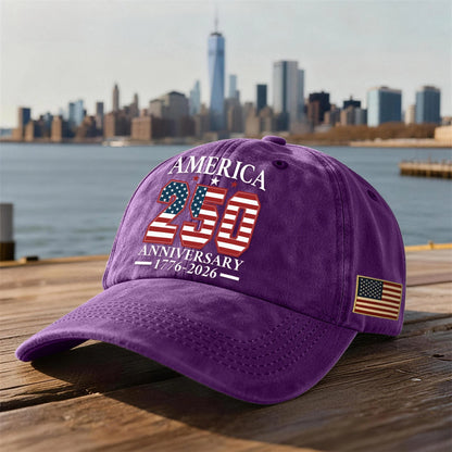 America 250th Anniversary Vintage Baseball Cap – Commemorate History