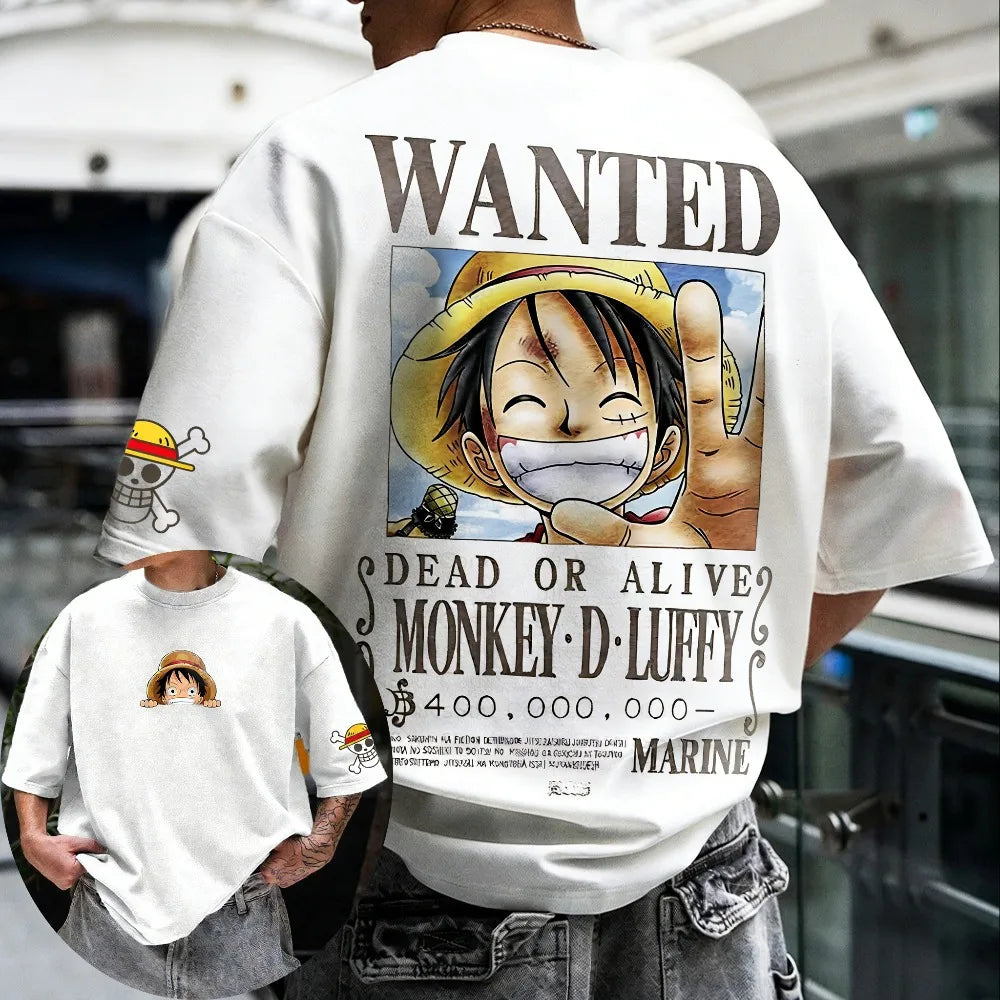 ONE PIECE Monkey D. Luffy Oversized Cotton T-Shirt – 2026 Anime Summer Collection