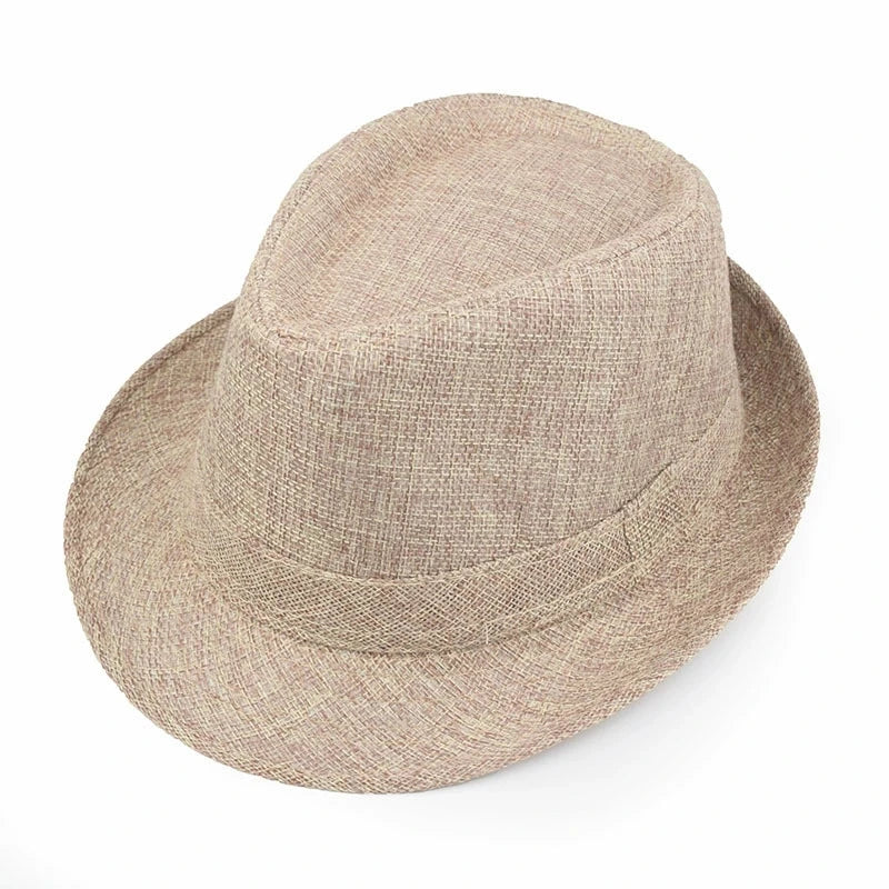 Classic Linen Fedora Jazz Hat – Elevate Your Summer Style