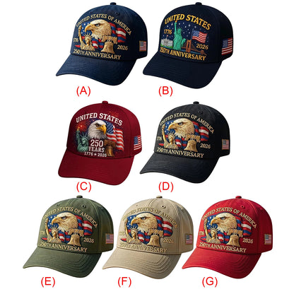 USA 250th Anniversary Baseball Cap – A Timeless Patriotic Tribute
