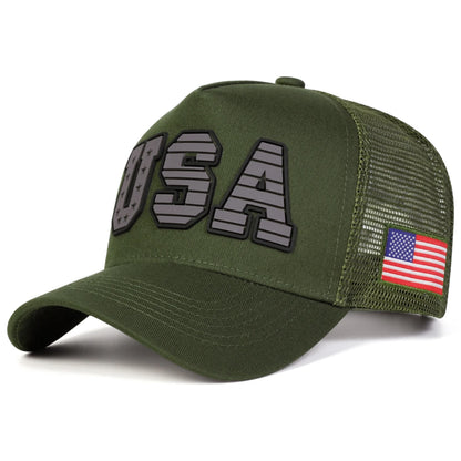 USA Letter Embroidery Baseball Net Cap – Your Essential Summer Accessory