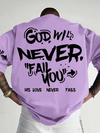 Men’s Street Style Letter Print Oversized T-Shirt – Bold Urban Essentials