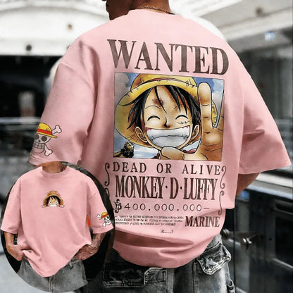 ONE PIECE Monkey D. Luffy Oversized Cotton T-Shirt – 2026 Anime Summer Collection
