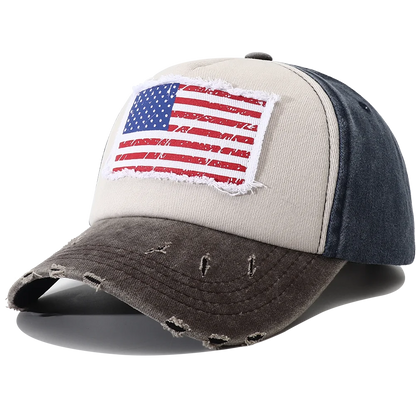USA Flag Embroidered Baseball Cap – Unisex Snapback