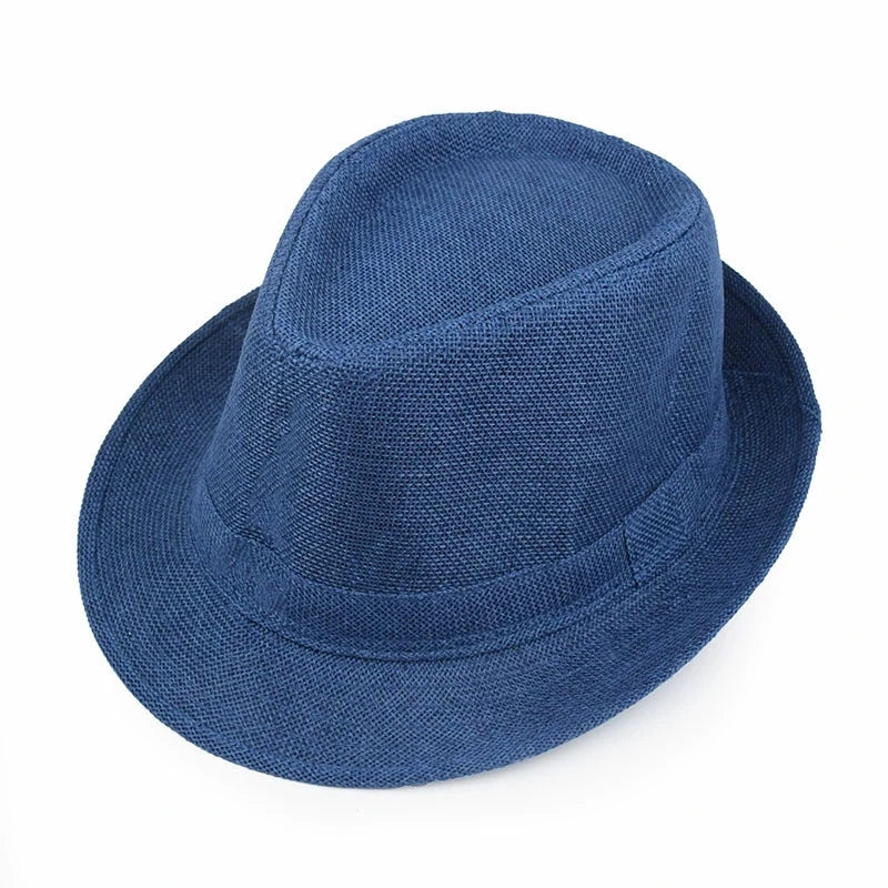 Classic Linen Fedora Jazz Hat – Elevate Your Summer Style