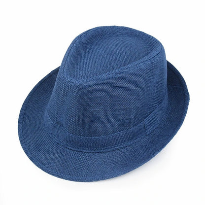 Classic Linen Fedora Jazz Hat – Elevate Your Summer Style