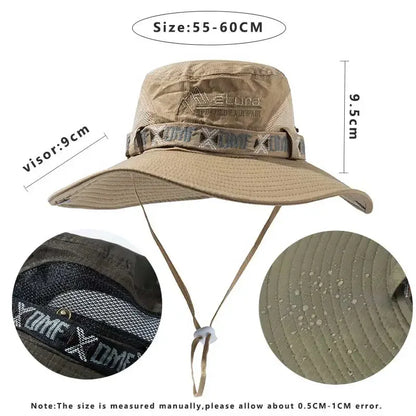 Summer Bucket Hat — UV Protection Wide Brim | Hiking, Beach & Safari Cap