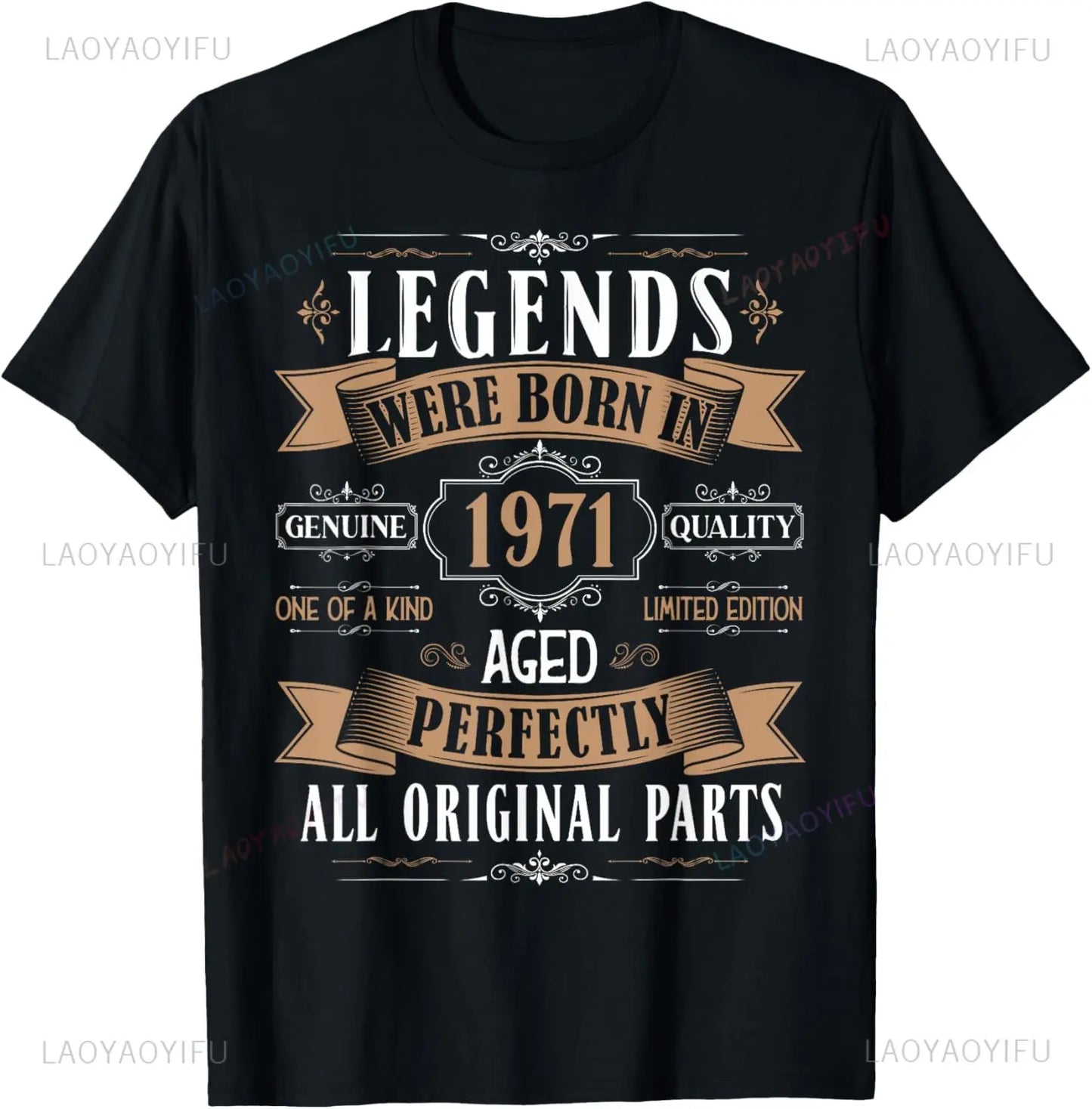 54th Birthday Tee 54 Years Old Vintage Legends Born in 1971 T-Shirt Print Original Design Gifts T Shirts Streetwear Camisas