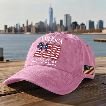 America 250th Anniversary Vintage Baseball Cap – Commemorate History