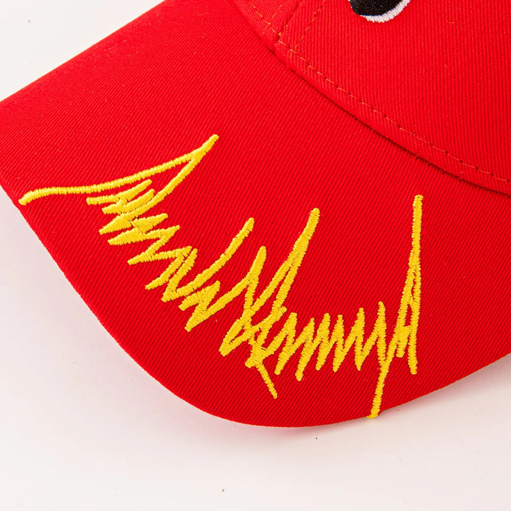 Red & White "47" Embroidered Baseball Cap – A Distinctive Statement