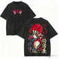 Unisex Anime Demon Slayer Graphic Oversized Vintage Washed Casual Y2k Tee