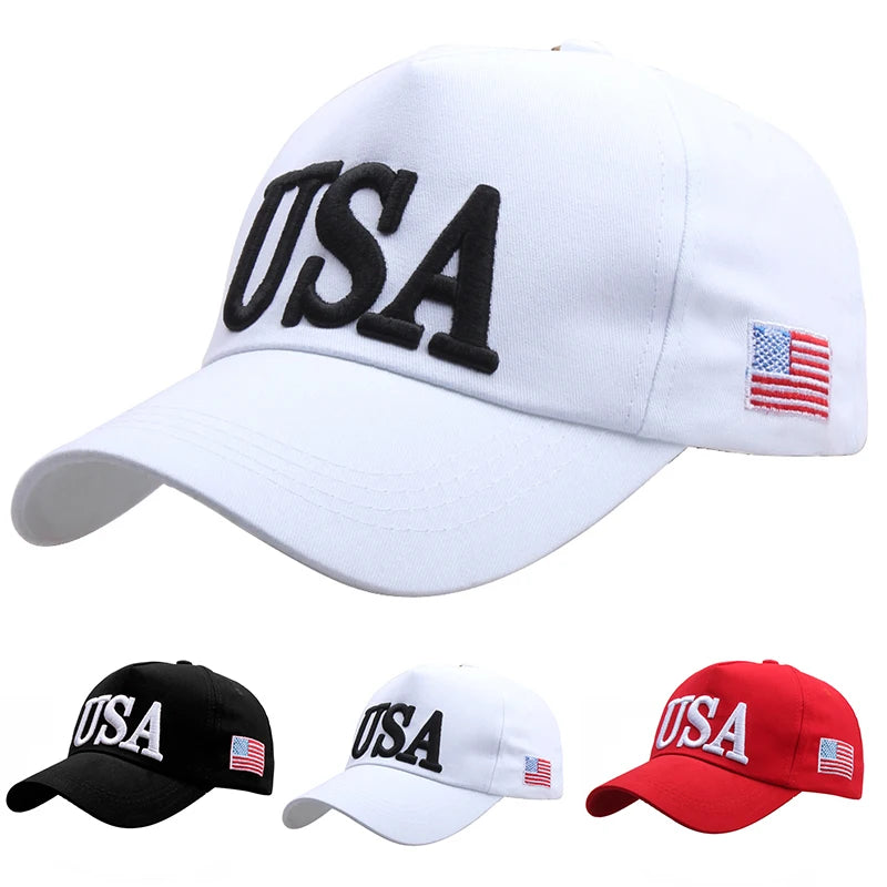 USA Flag Embroidered Baseball Cap – Classic Patriotic Style