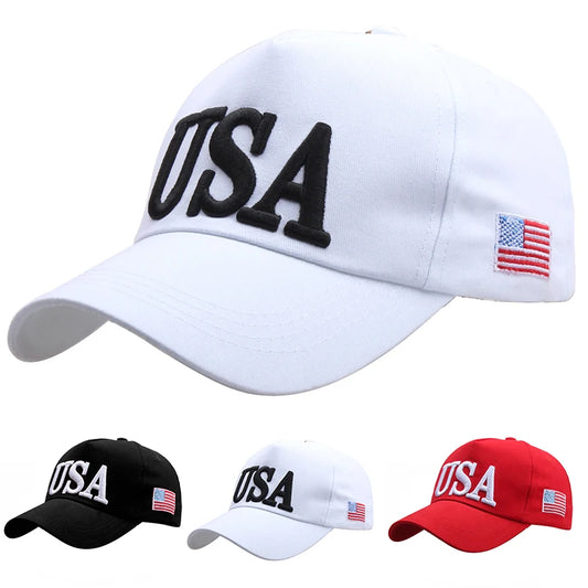 USA Flag Embroidered Baseball Cap – Classic Patriotic Style