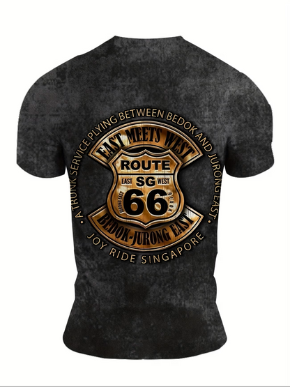 Retro Route 66 Tee – Embrace the Spirit of the Open Road