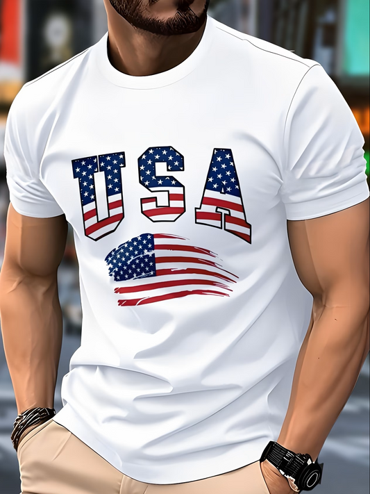 USA Flag Men's Graphic T-Shirt
