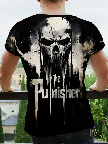 Men’s Skull Print T-Shirt – Edgy Style Meets Modern Comfort