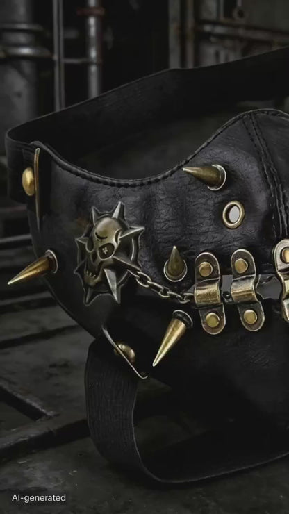 Steampunk PU Leather Mask – The Ultimate Gothic Cosplay Accessory