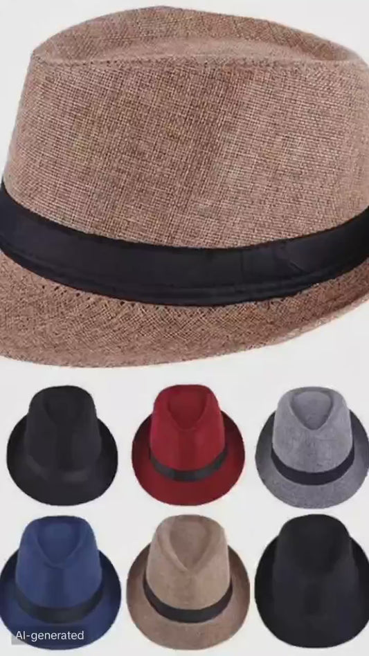 Cotton Linen Jazz Hat – Refined Style for the Modern Gentleman